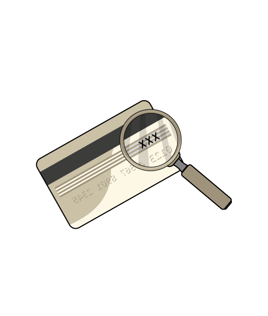 Icon depicting credit cards as a tool for visibility